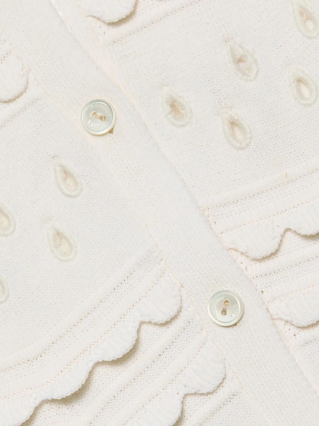 Abriana Eyelet Knit Cardigan