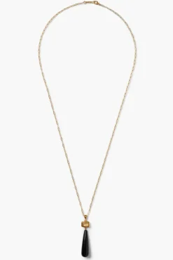 Agate Teardrop Necklace