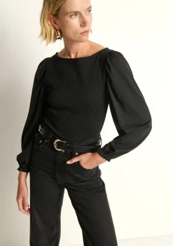 Aidan Smocked Blouse