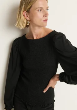 Aidan Smocked Blouse