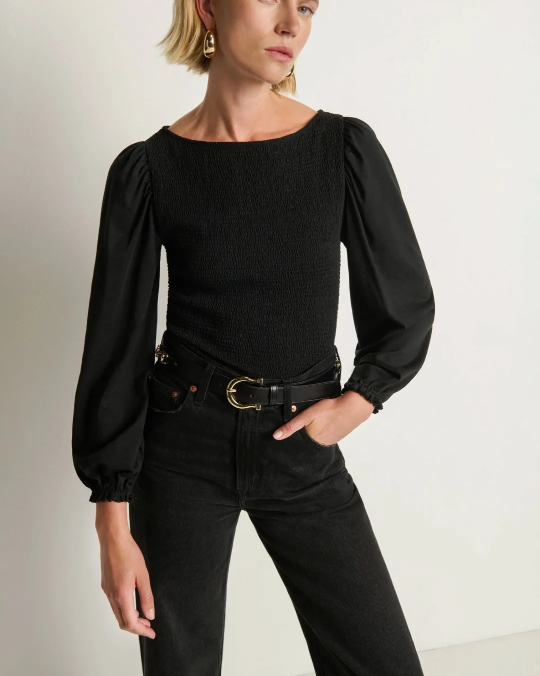 Aidan Smocked Blouse