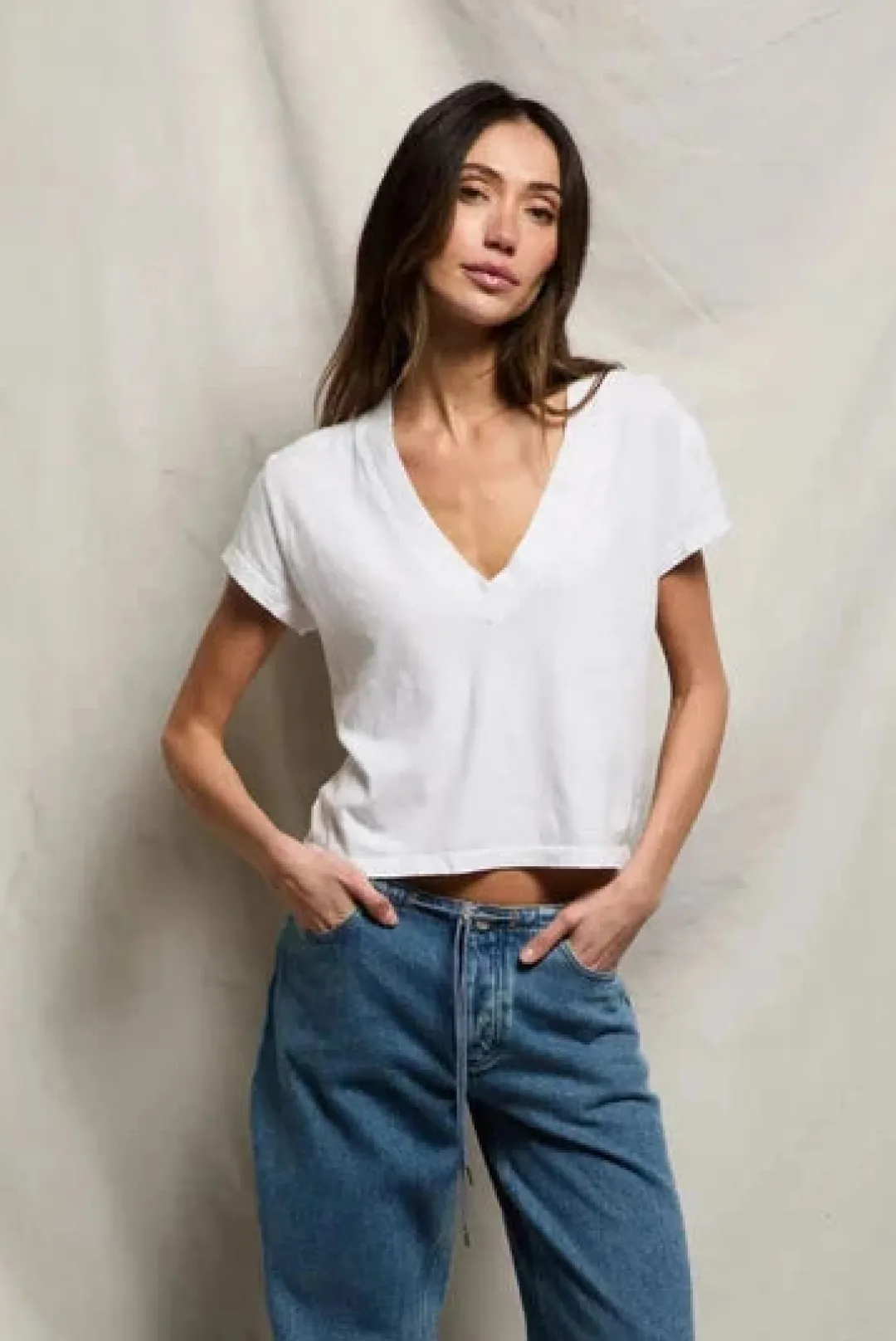 Alanis Recycled V-Neck Tee