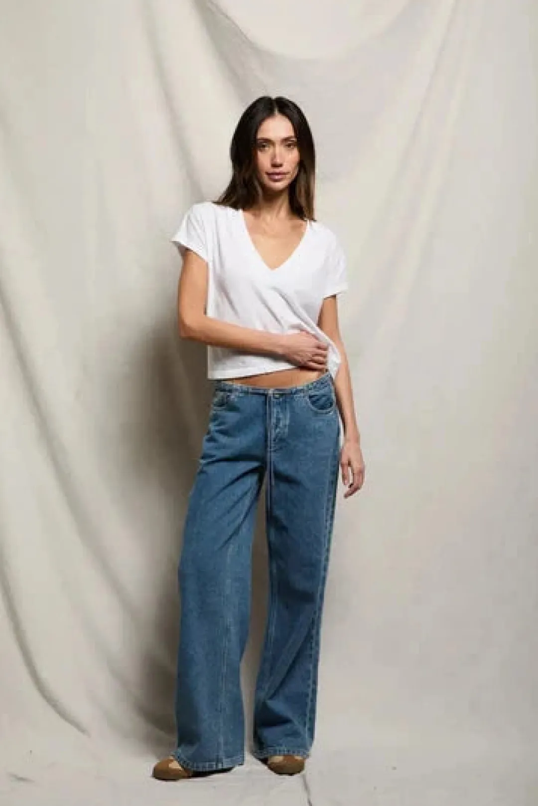 Alanis Recycled V-Neck Tee