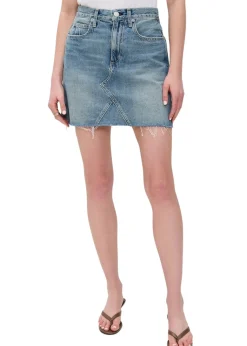 Alexis Skirt With Raw Cut Hem