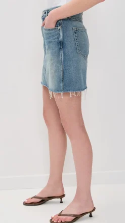 Alexis Skirt With Raw Cut Hem