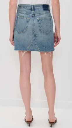 Alexis Skirt With Raw Cut Hem