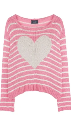 Amelie Heart Long Sleeve Crew