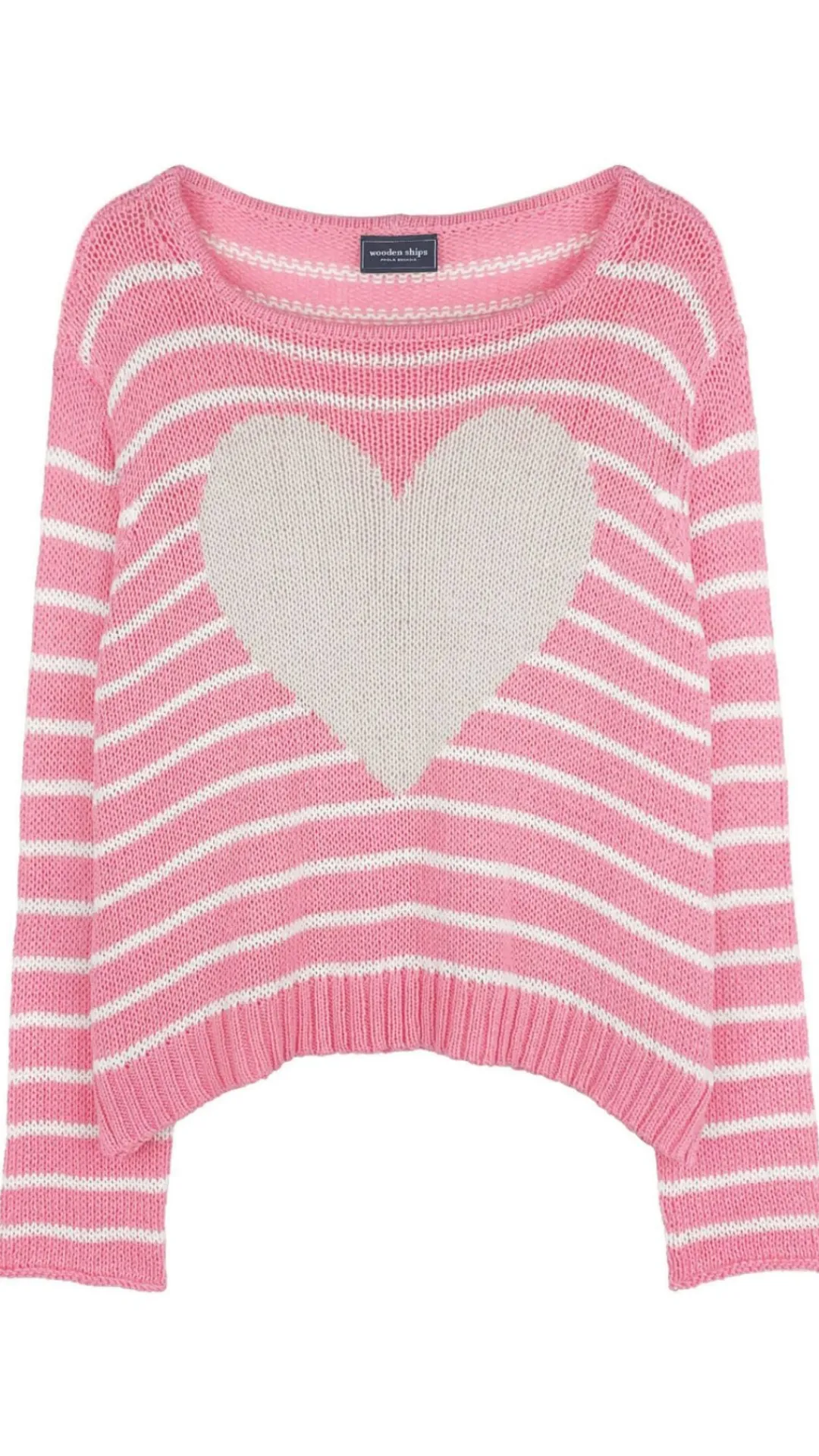 Amelie Heart Long Sleeve Crew