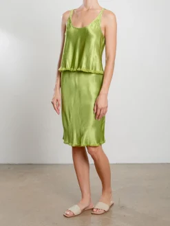 Ani Skirt In Vintage Satin