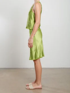 Ani Skirt In Vintage Satin