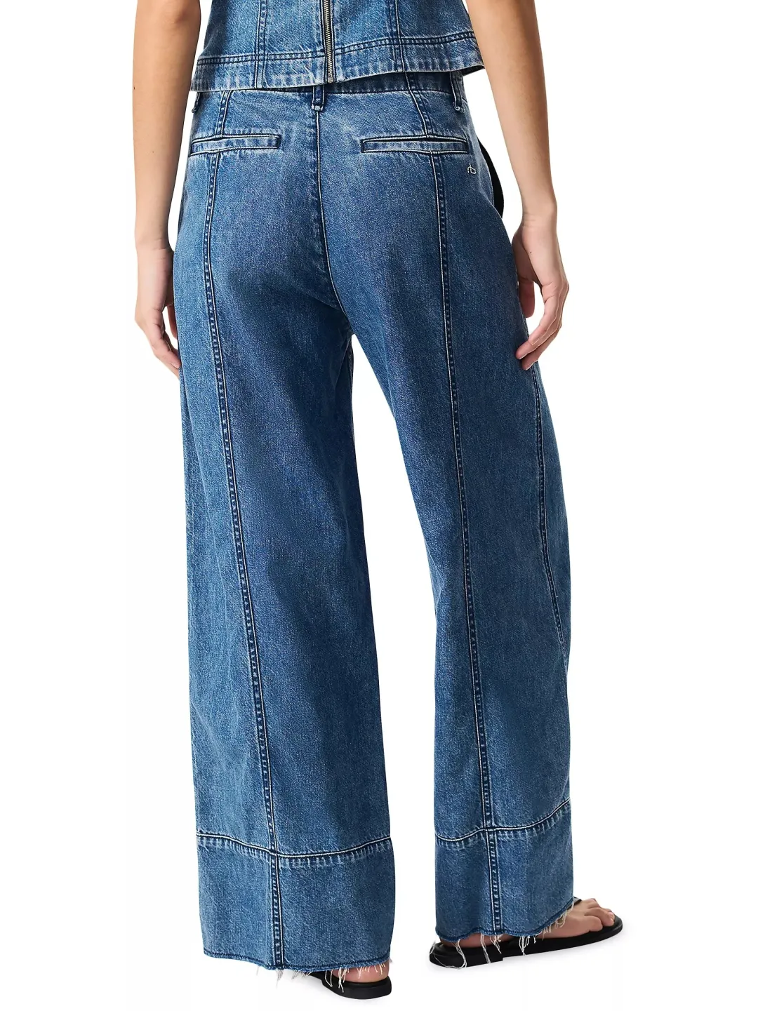 Arianna Cropped Palazzo Jeans