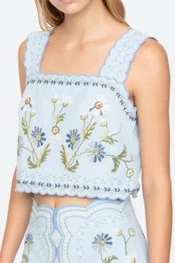 Audra Embroidery Top