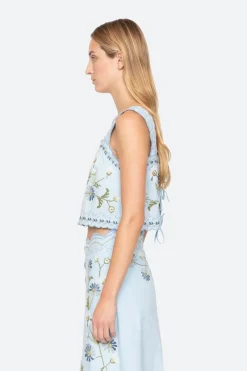 Audra Embroidery Top