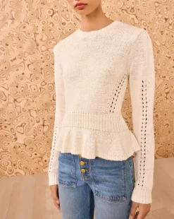Aurelie Peplum Pullover