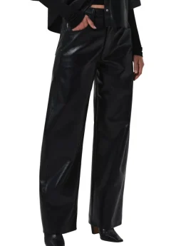 Ayla Baggy Leather Jeans