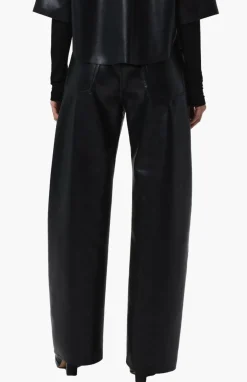 Ayla Baggy Leather Jeans