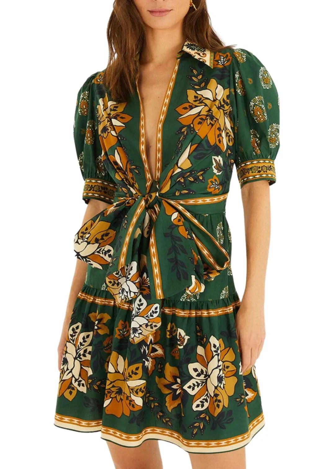 Ayla Green Mini Dress