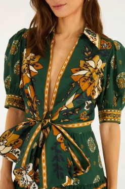 Ayla Green Mini Dress