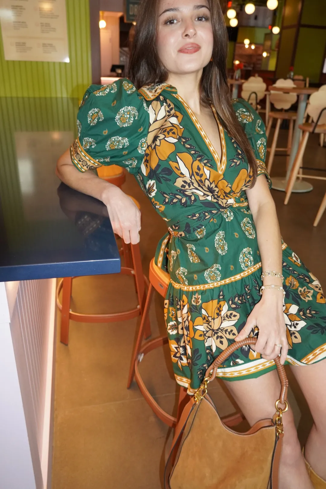 Ayla Green Mini Dress