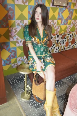 Ayla Green Mini Dress