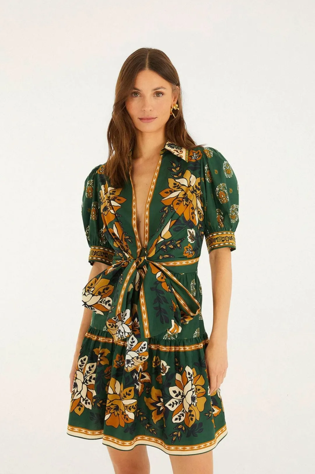 Ayla Green Mini Dress