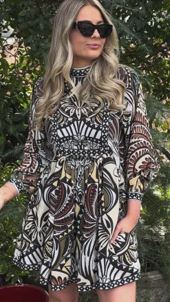 Balamana Multicolor Mini Dress