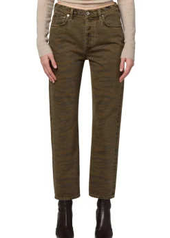 Blaine Jeans in Olivine Zebra