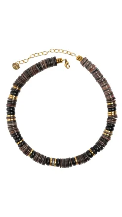 Brown Sea Shell Puka Necklace