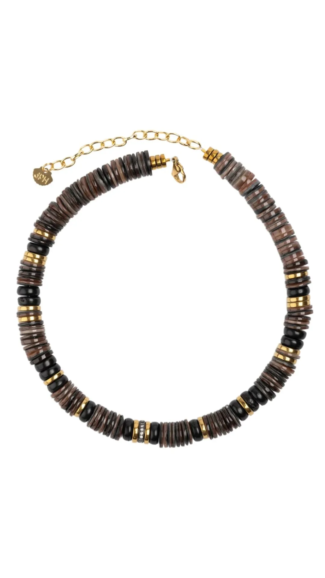 Brown Sea Shell Puka Necklace