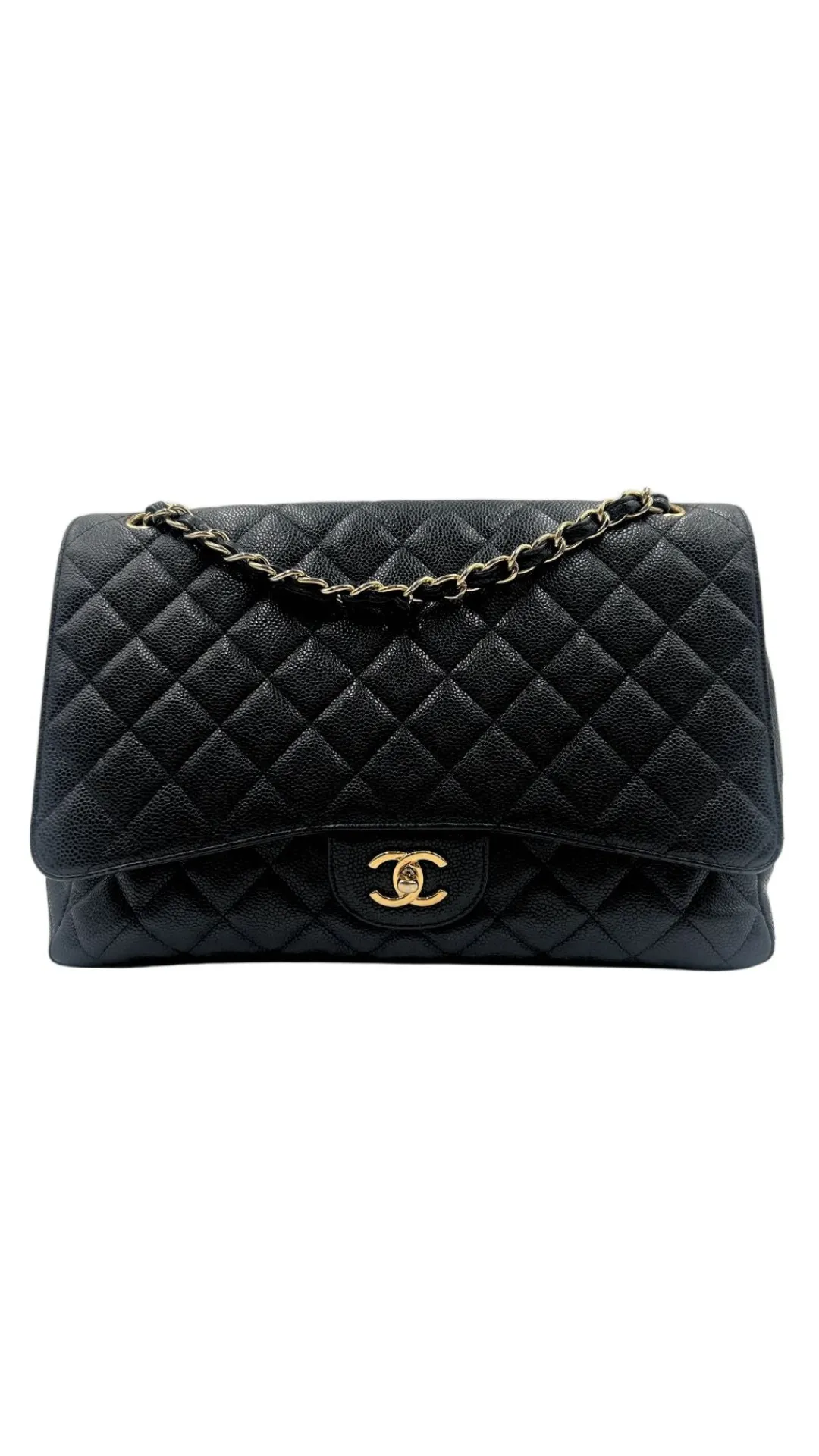 Chanel Quilted Caviar Maxi Classic
