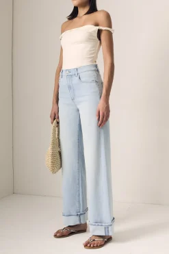 Column Jeans with Cuff