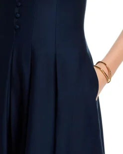 Cotton Sateen Midi Dress