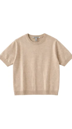 Cropped Short Sleeve Crew