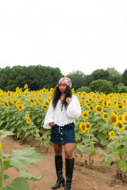 Curved Pocket Mini Skirt