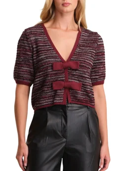Elaine Marled Bow Front Cardi