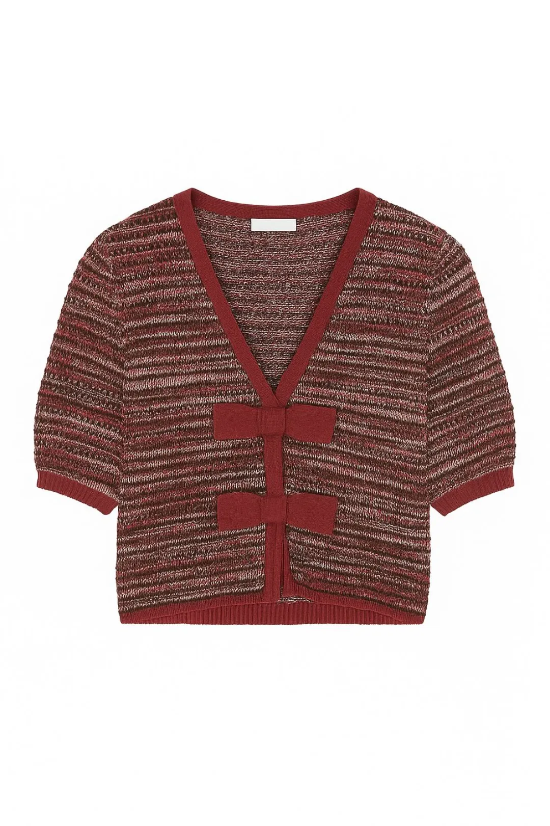 Elaine Marled Bow Front Cardi