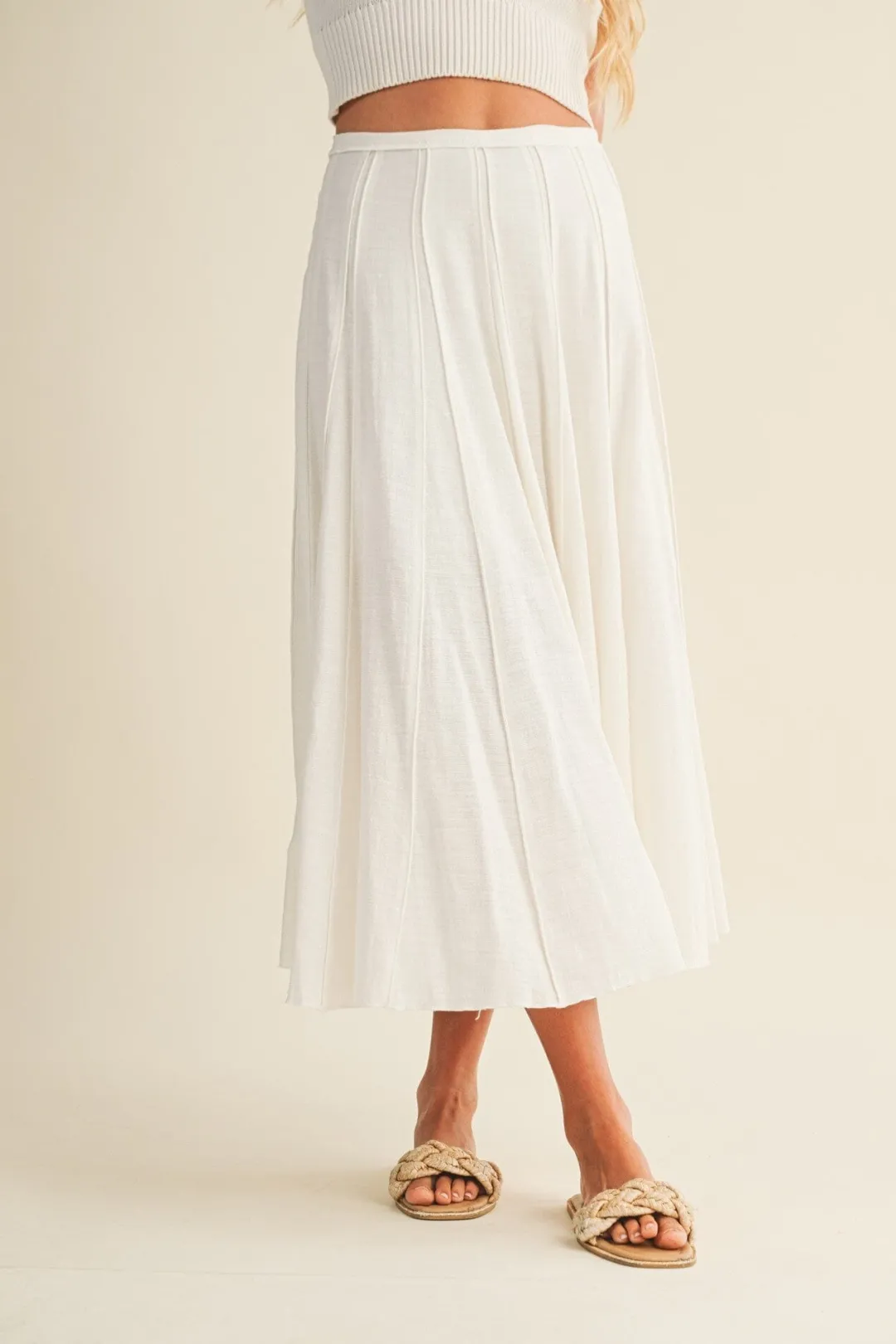 Elsie Pleated Seam Skirt