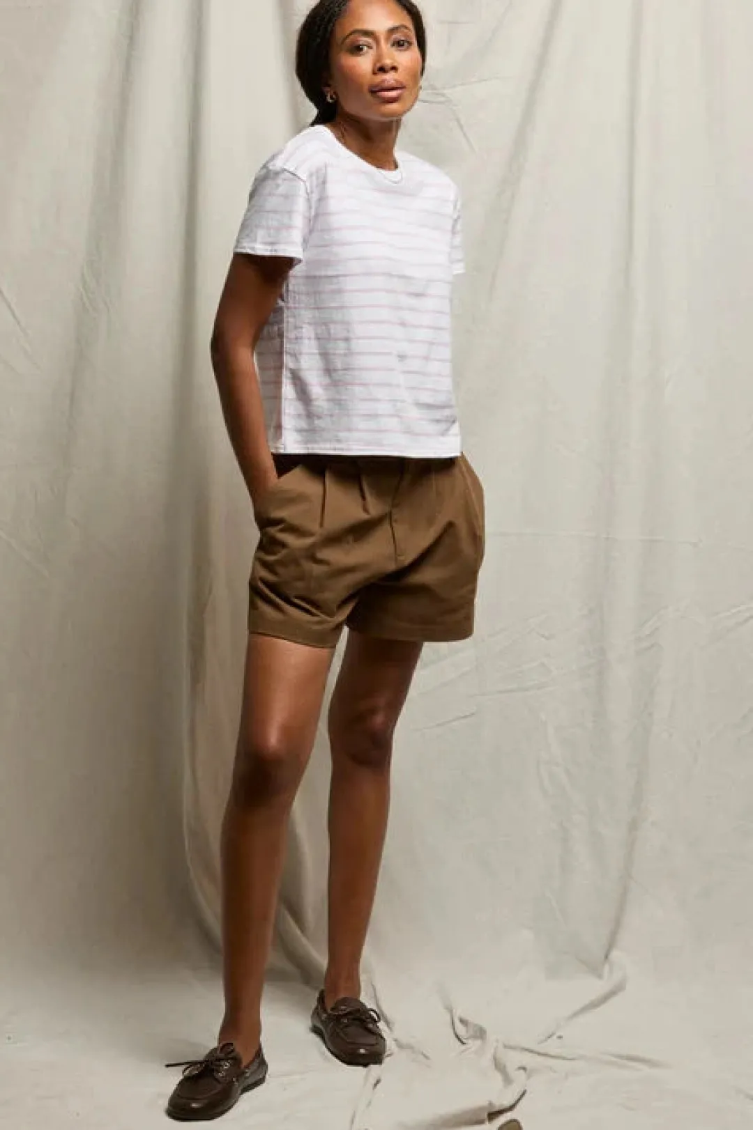 Everett Stripe Boxy Tee