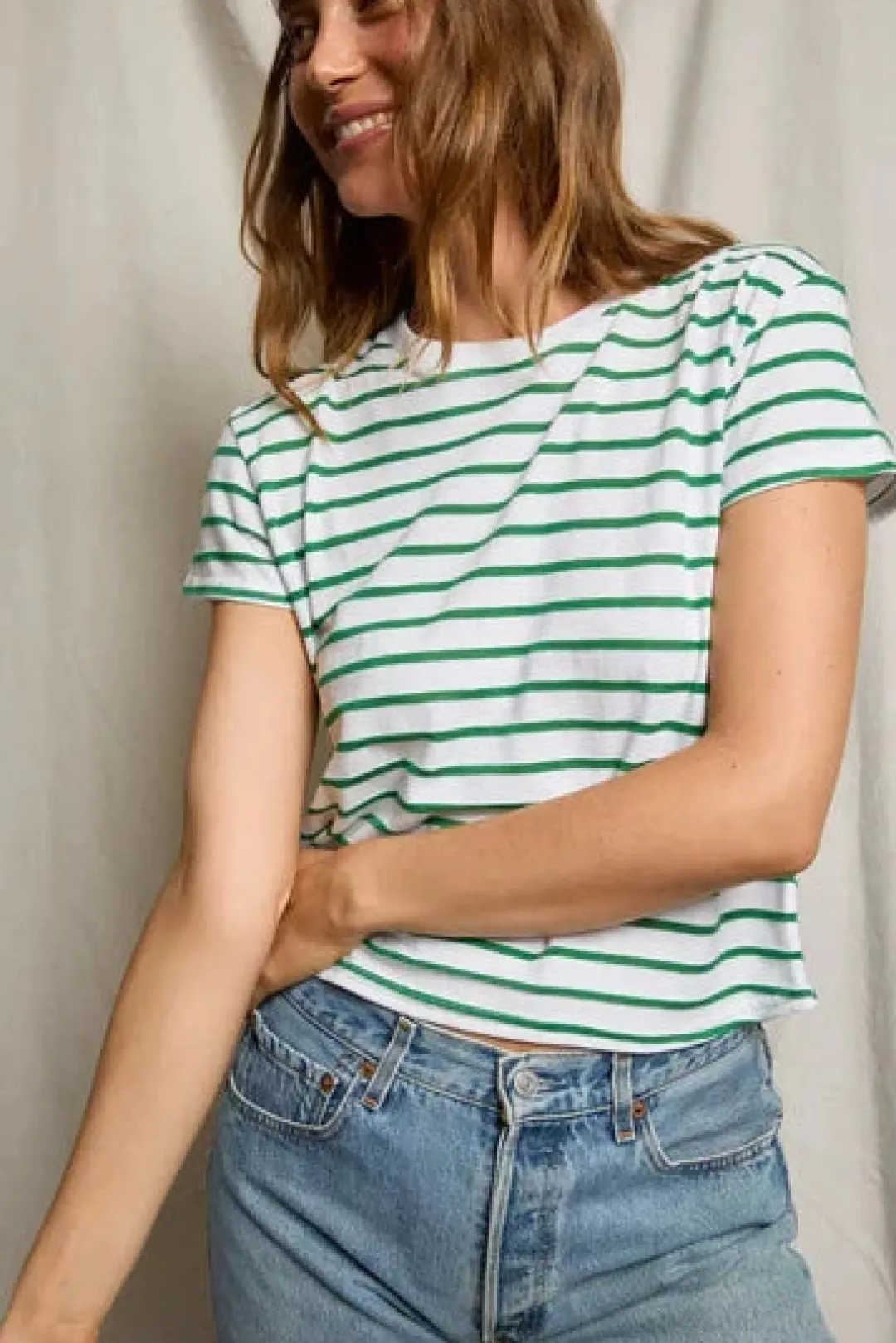 Everett Stripe Boxy Tee