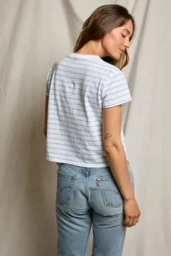 Everett Stripe Boxy Tee