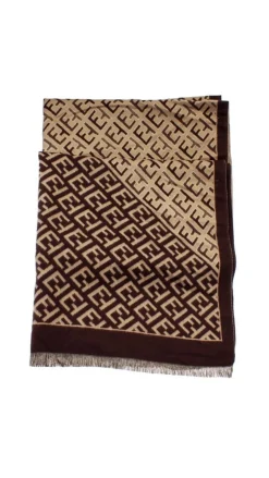 Fashion Printed Scarf Brown