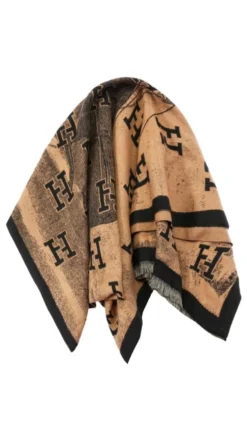 Fashion Printed Scarf Taupe