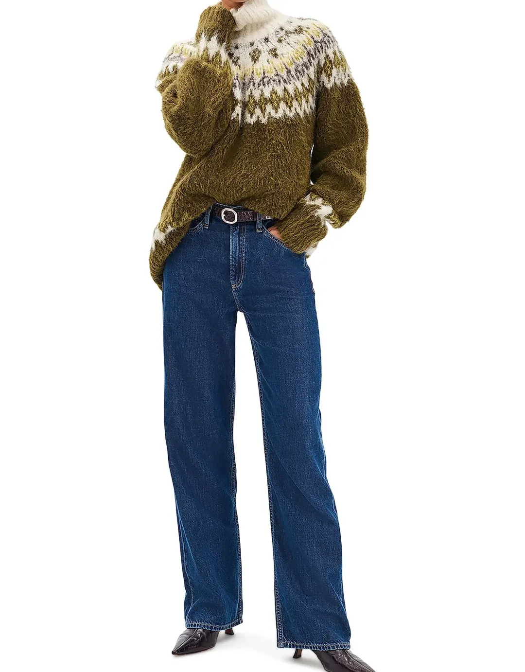 Featherweight Logan Mid Rise Wide Leg Jeans