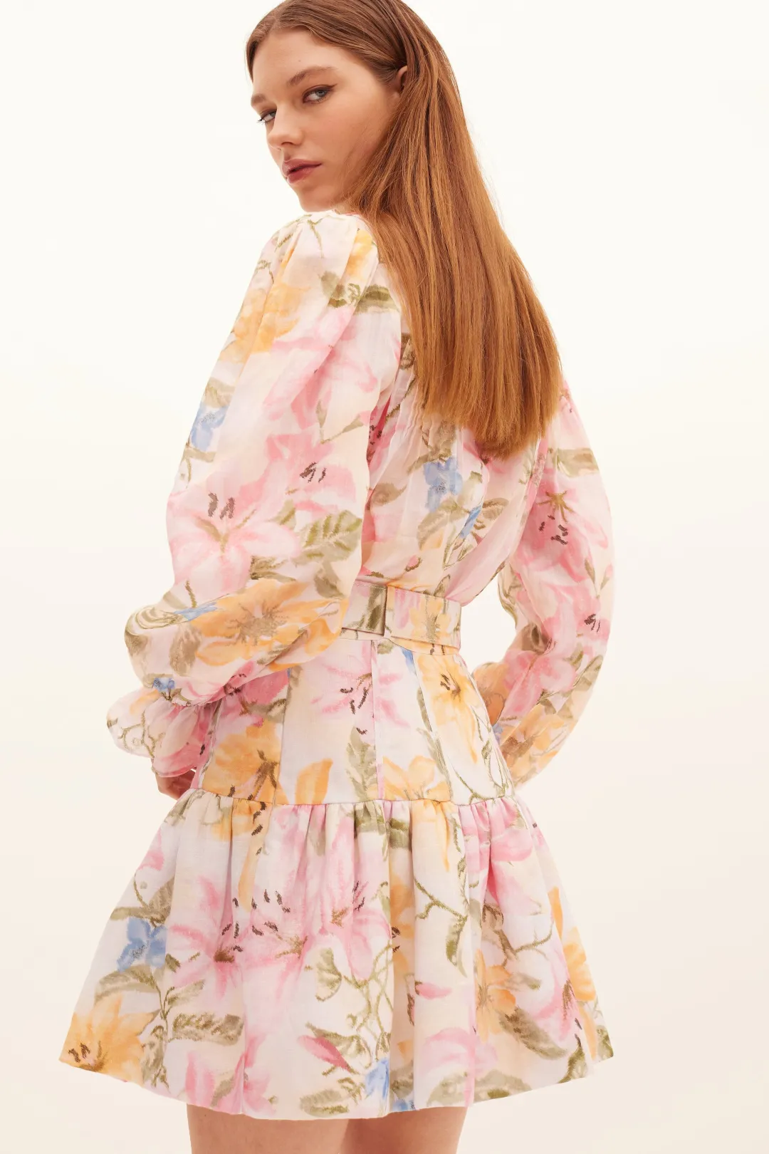 Gladioli Frilled Skirt