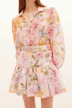 Gladioli Frilled Skirt