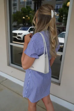 Gretchen Stripe Poplin Dress