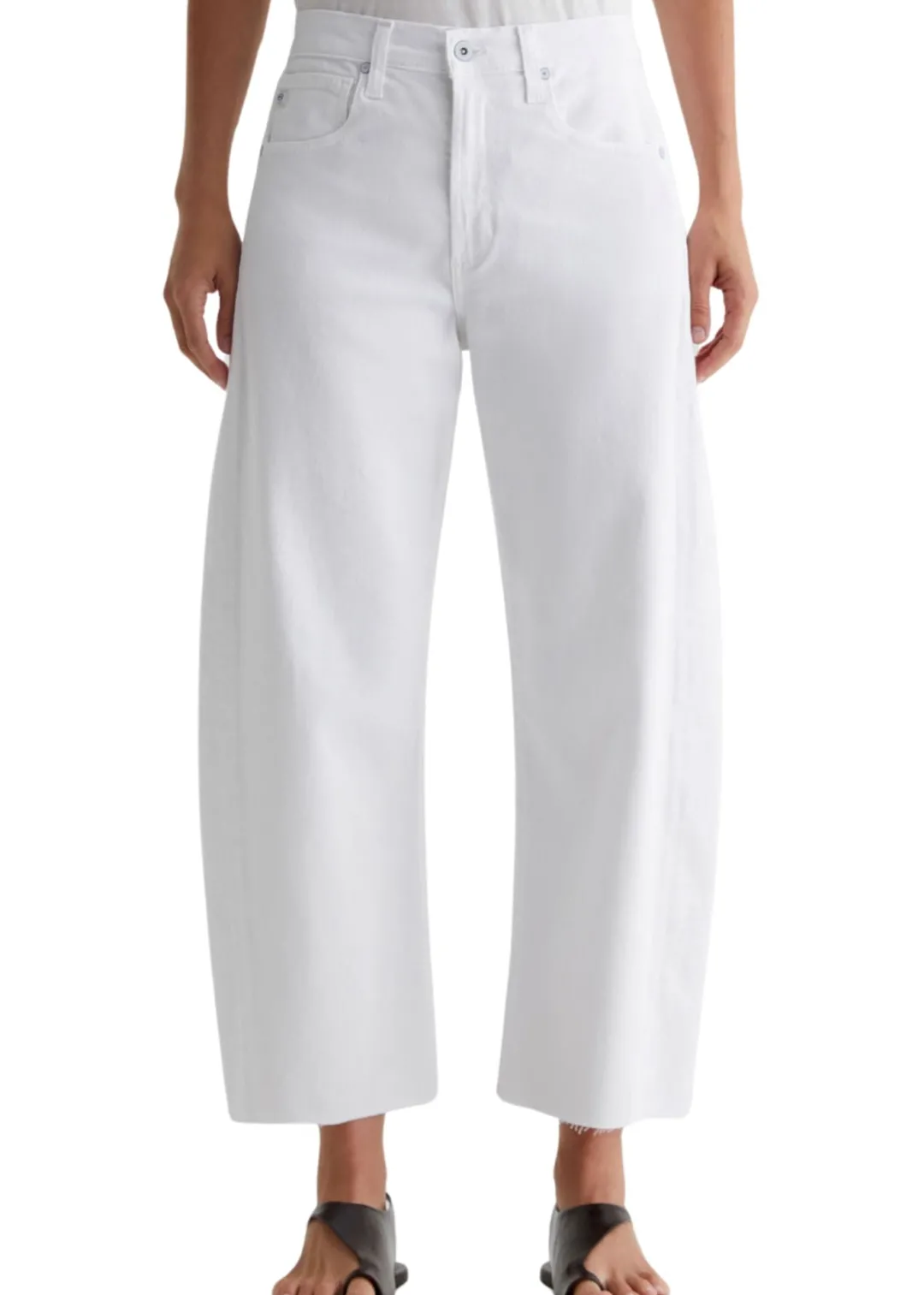 Hattie Barrel Leg Crop Jeans