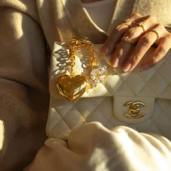 Heart Of Gold Bag Charm