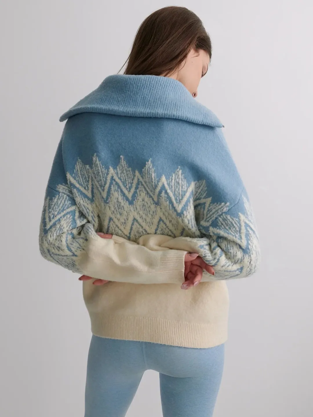 Hedda Fairisle Half Zip