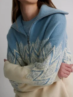 Hedda Fairisle Half Zip